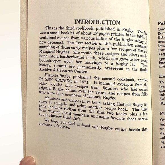 Recipes From Rugby Booklet - Historic Recipes & Local Specialties From Rugby TN - Picture 5 of 12